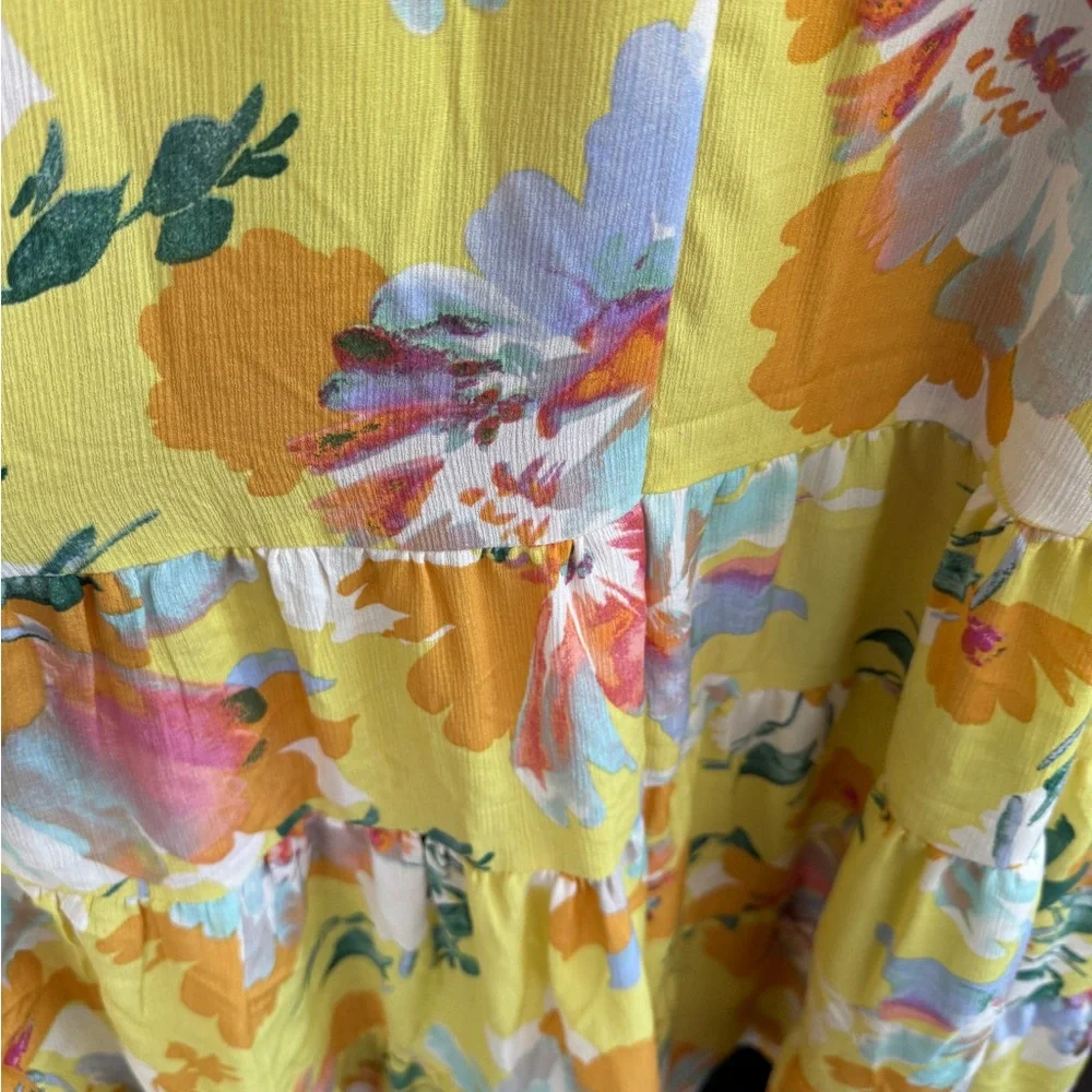 Easel PRINTED BLINK TIERED MAXI DRESS NWT - Picture 8 of 9